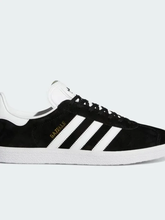 Men's Adidas Gazelle Shoes - Black/White size 9.5 - Picture 2 of 7